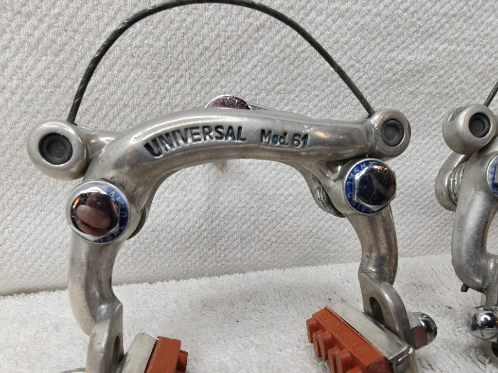 Universal Mod 61 Centerpull Brake Calipers Set F+R | Complete | 1960s Olmo