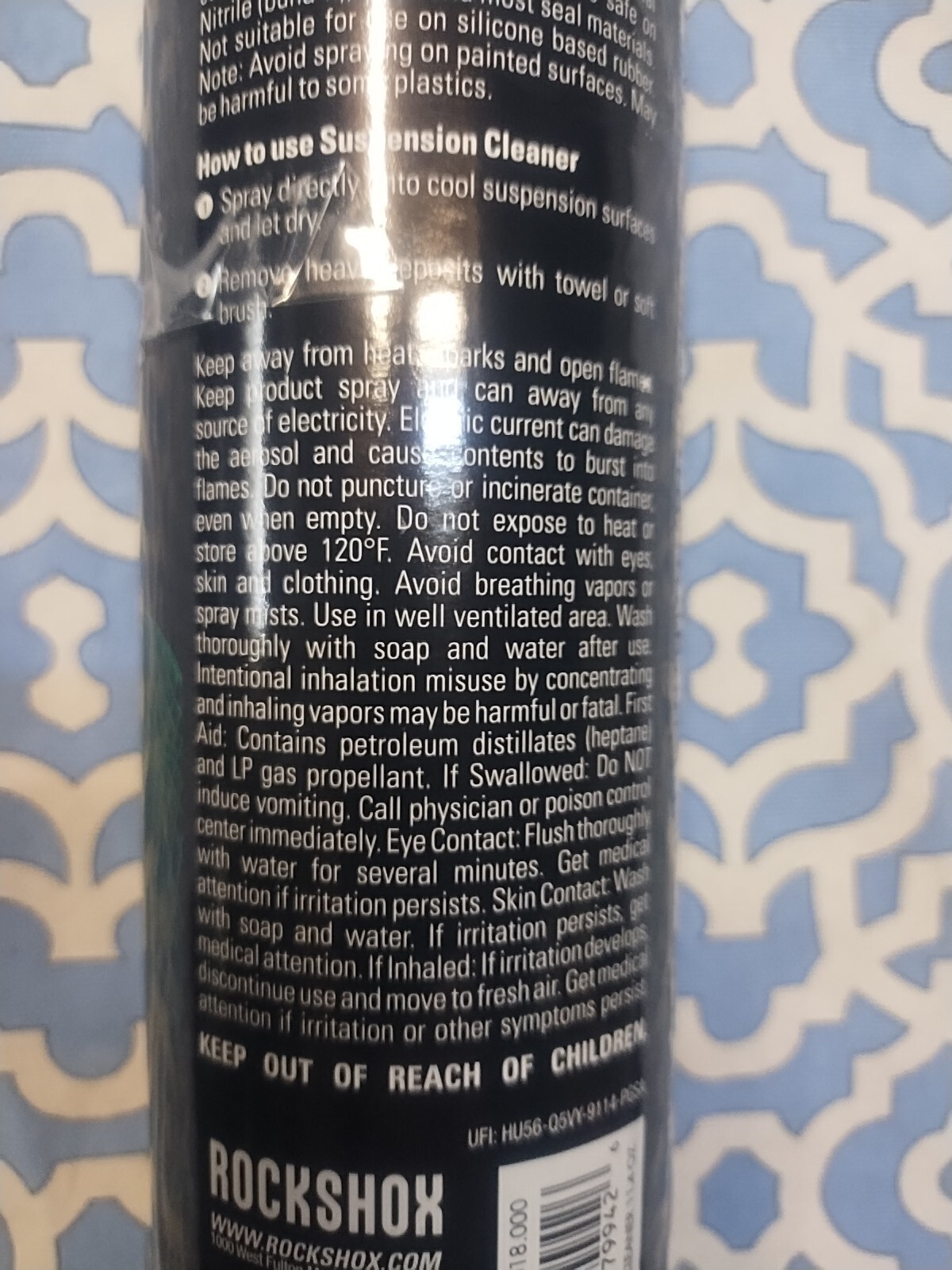 Rock Shox Rockshox Maxima Suspension Cleaner Aerosol 500ml 16.9 FL. OZ.