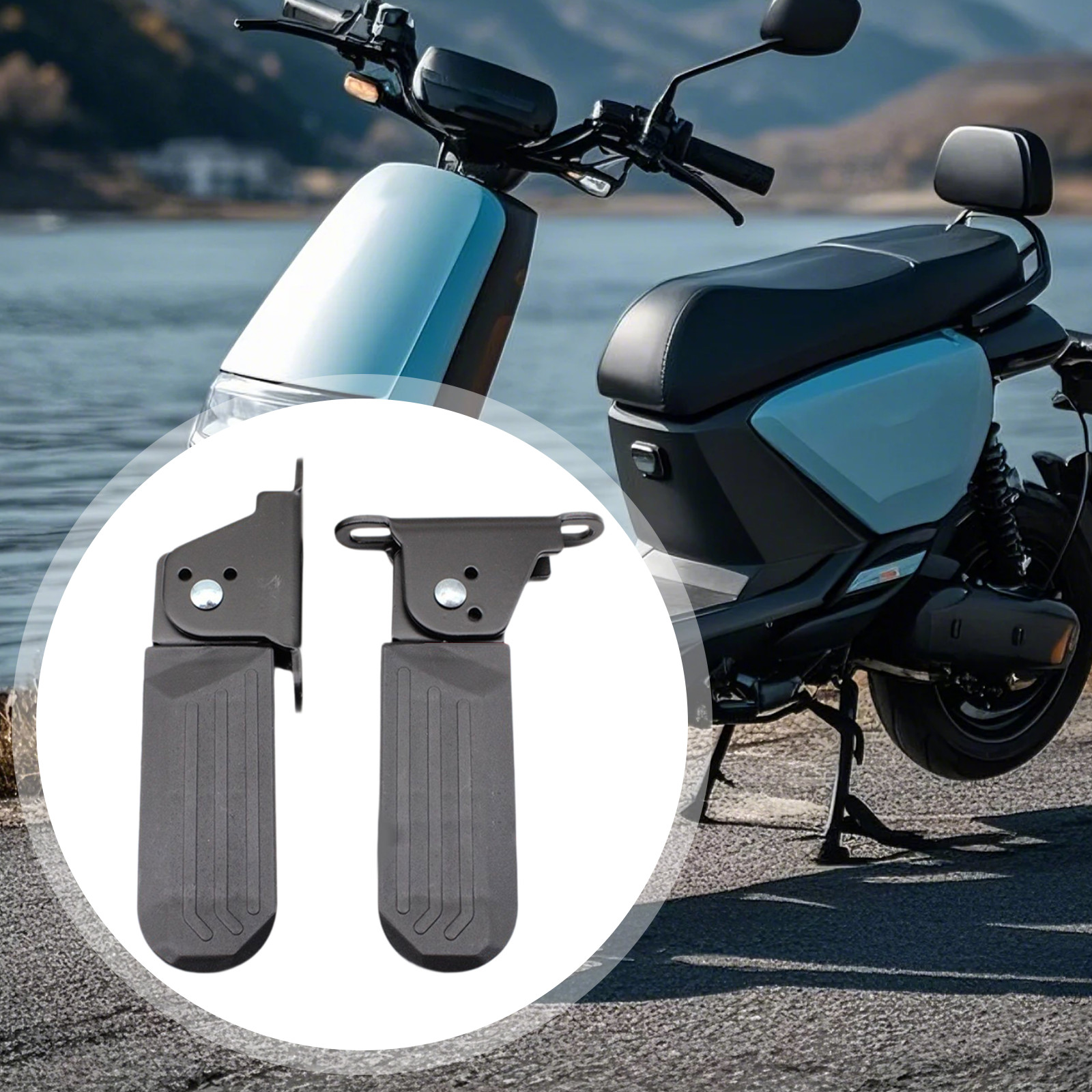 Electric Bike Pedals Anti Slip Foot Pegs