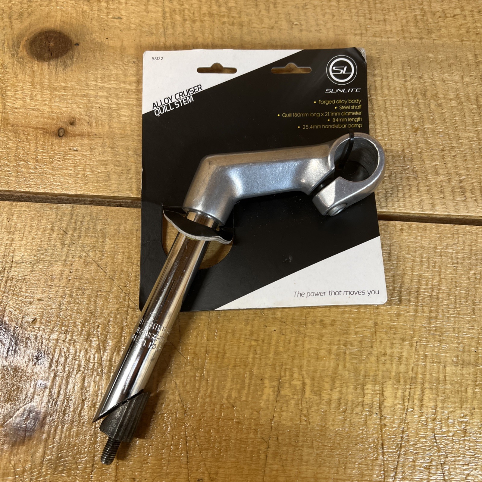 Sunlite Alloy Cruiser Quill Stem; Single Bolt, Quill 180mm x 21.1mm, 84mm L….