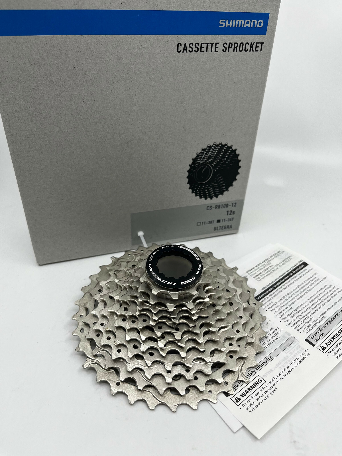 Shimano Ultegra CS-R8100 / CS-R8101 12-Speed 11-34T Road Cassette Sprocket