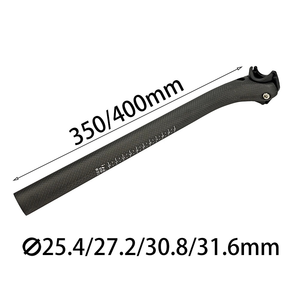 Full Carbon Fiber Bicycle Seatpost Road Bike Seat Tube 25.4/27.2/30.8/31.6mm