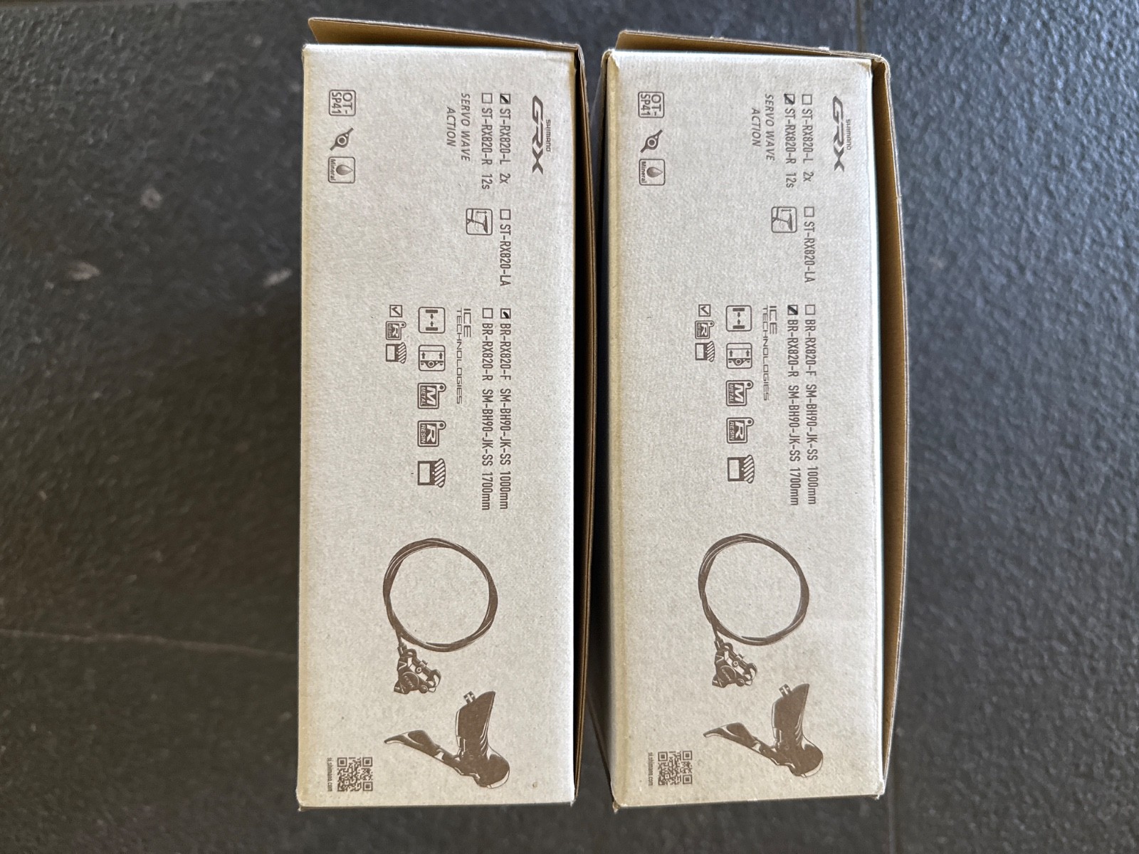 Shimano grx 820 1×12 shifters and brake set