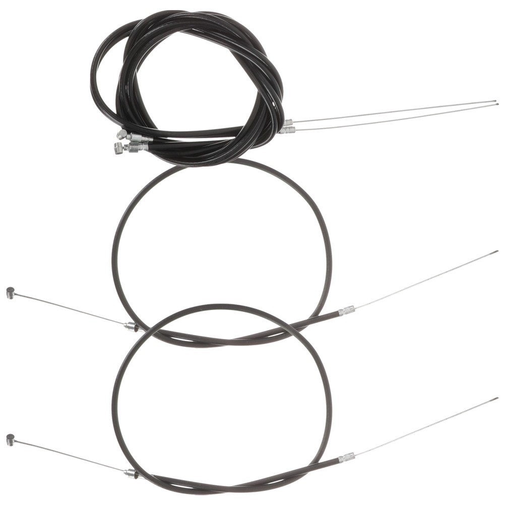 1 Set Reusable Bike Brake Cable Replacement Kit Black Stainless Steel PVC