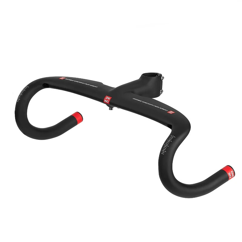 400/420/440mm Full Carbon Integrated Road Bicycle Handlebar Bent bars with stem