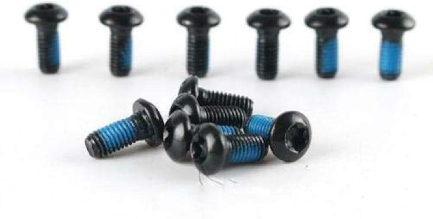 Lightweight 12-Pack M5x10mm Alloy Steel Bolts for Mountain Bicycle Brakes