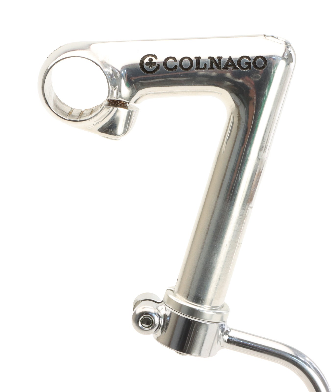 ITM 1″ Colnago 22.2mm Quill Stem 80mm Length 26.0mm Clamp Silver NEW NOS