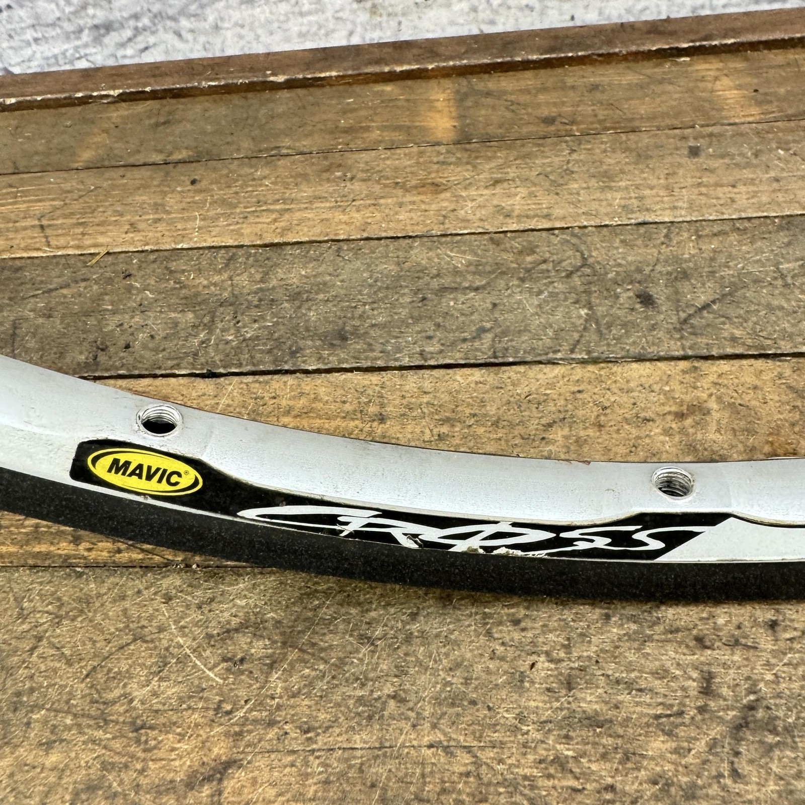 Mavic Cross 26in Rim 18H SL SSC Silver UST Tubeless Aluminum MTB Presta
