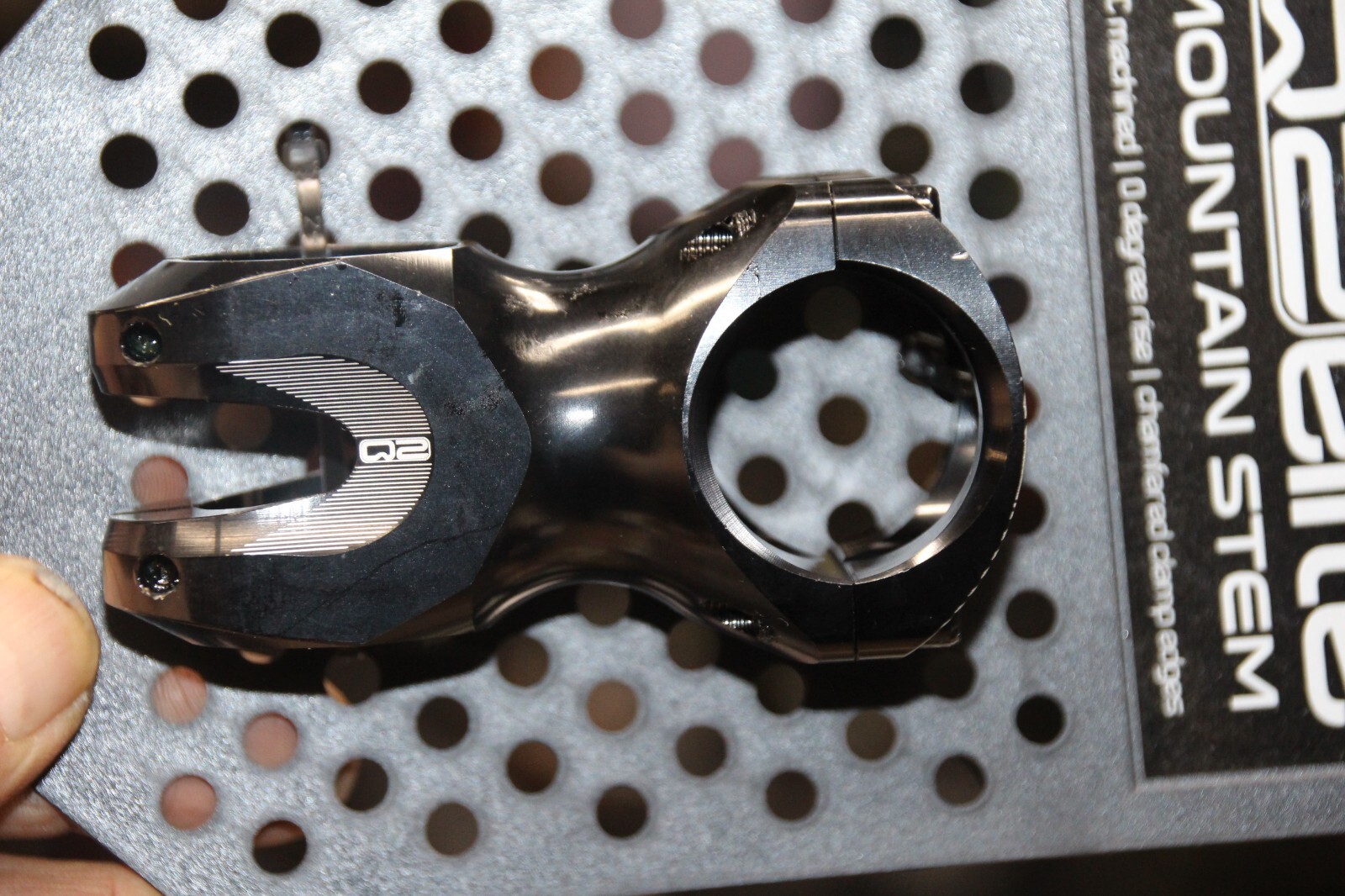 Q2 TEAM Elite Mountain Bike Stem 55mm x 0 Degrees 31.8 Bar Clamp