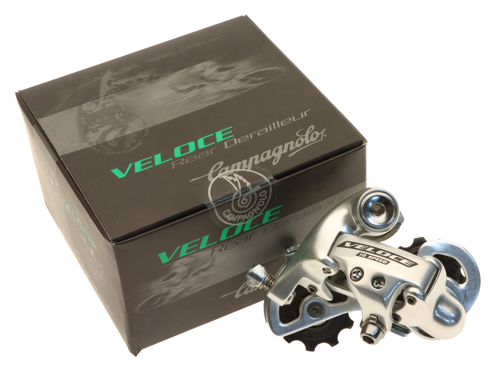 Campagnolo Veloce Rear Derailleur 10 Speed Short Cage Silver 2004 NOS NEW