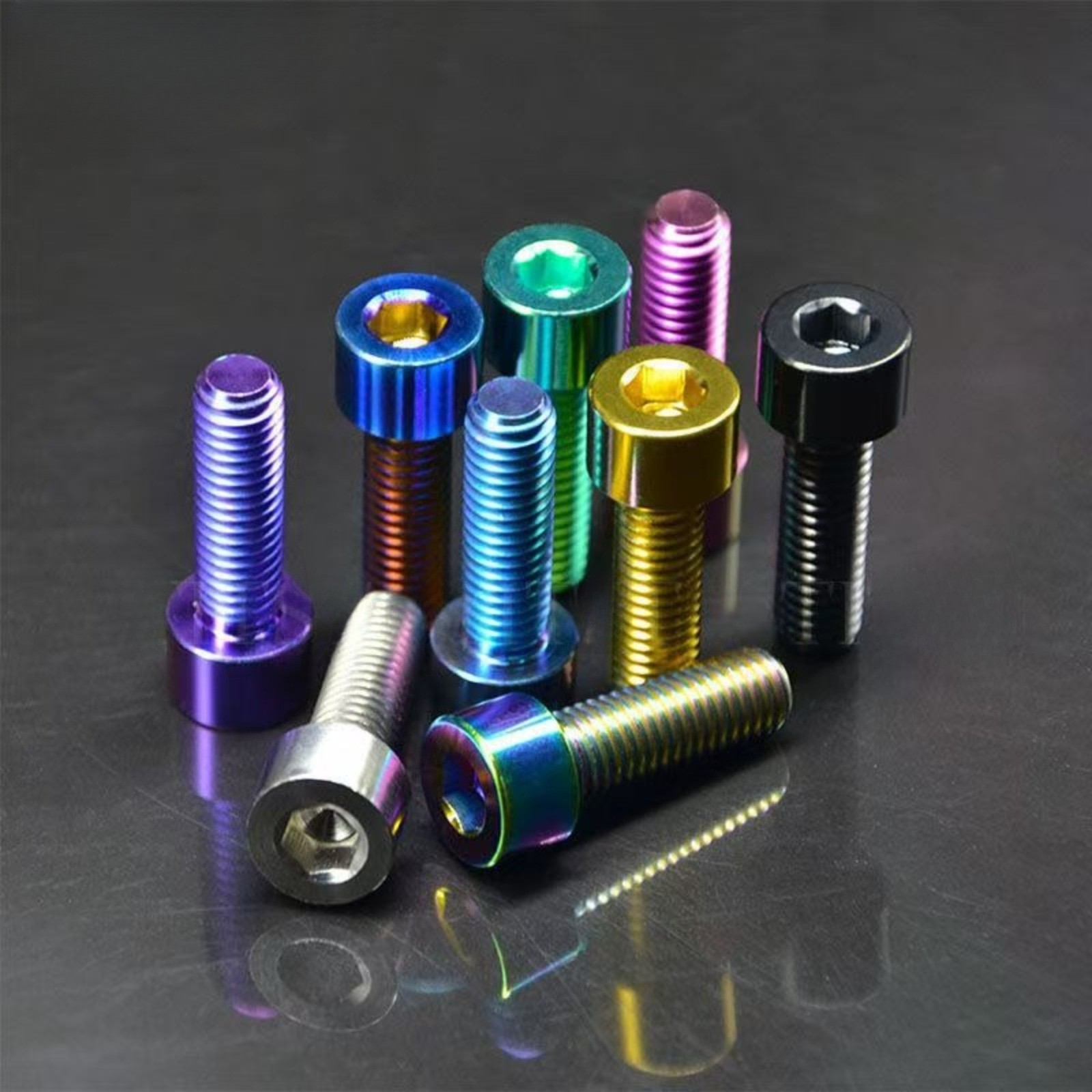 Titanium Bolt M8x15/20/25/30/35/40/45/50/60/70mm Sockedt Cap Hex Head Ti Screws
