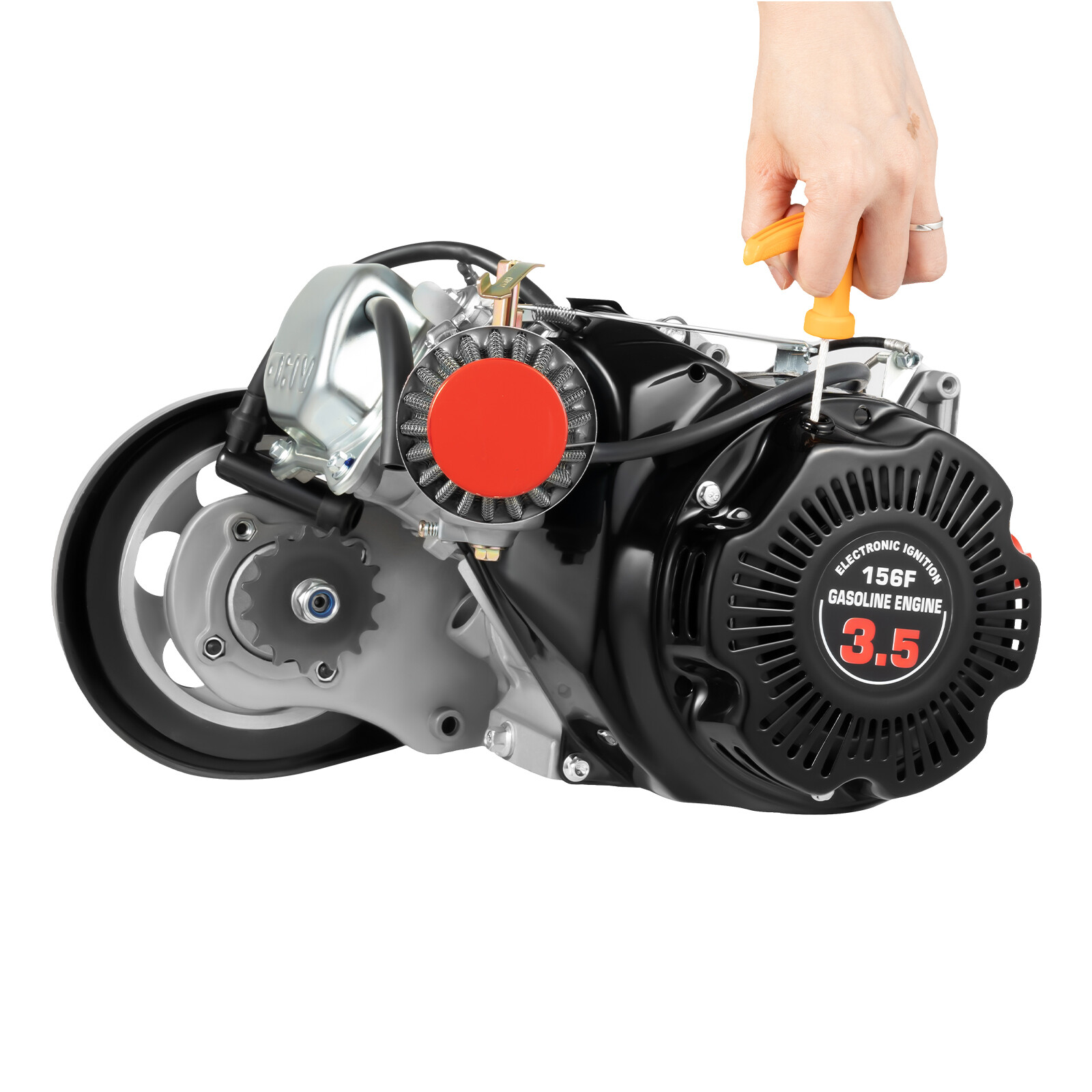 100CC 4-Stroke Bicycle Gas Engine Kit Fits Large Triangle Frame Gravel Bikes