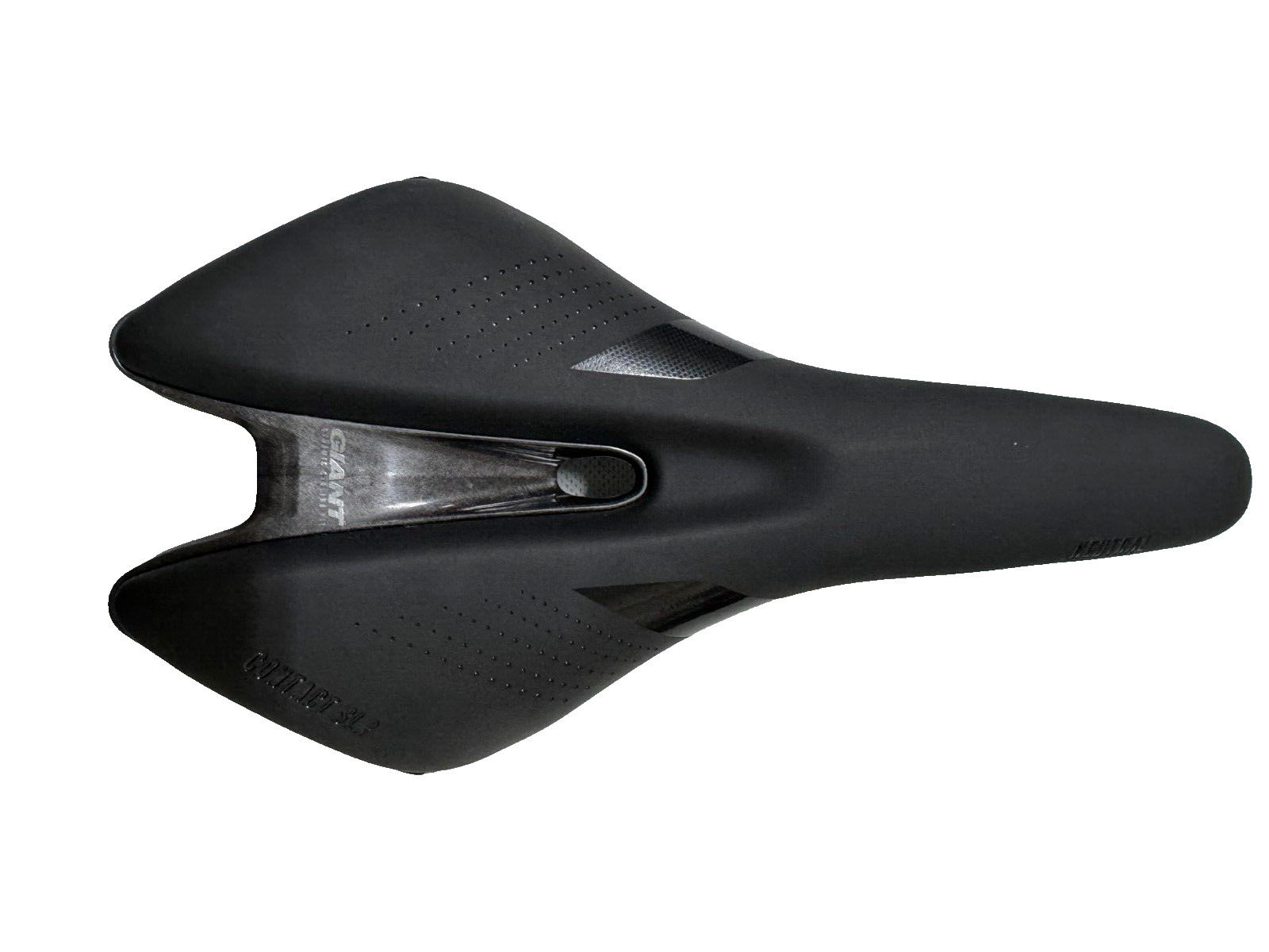 Giantt Contact SLR Neutral Bicycle Bike Saddle Black/Black Carbon Rails