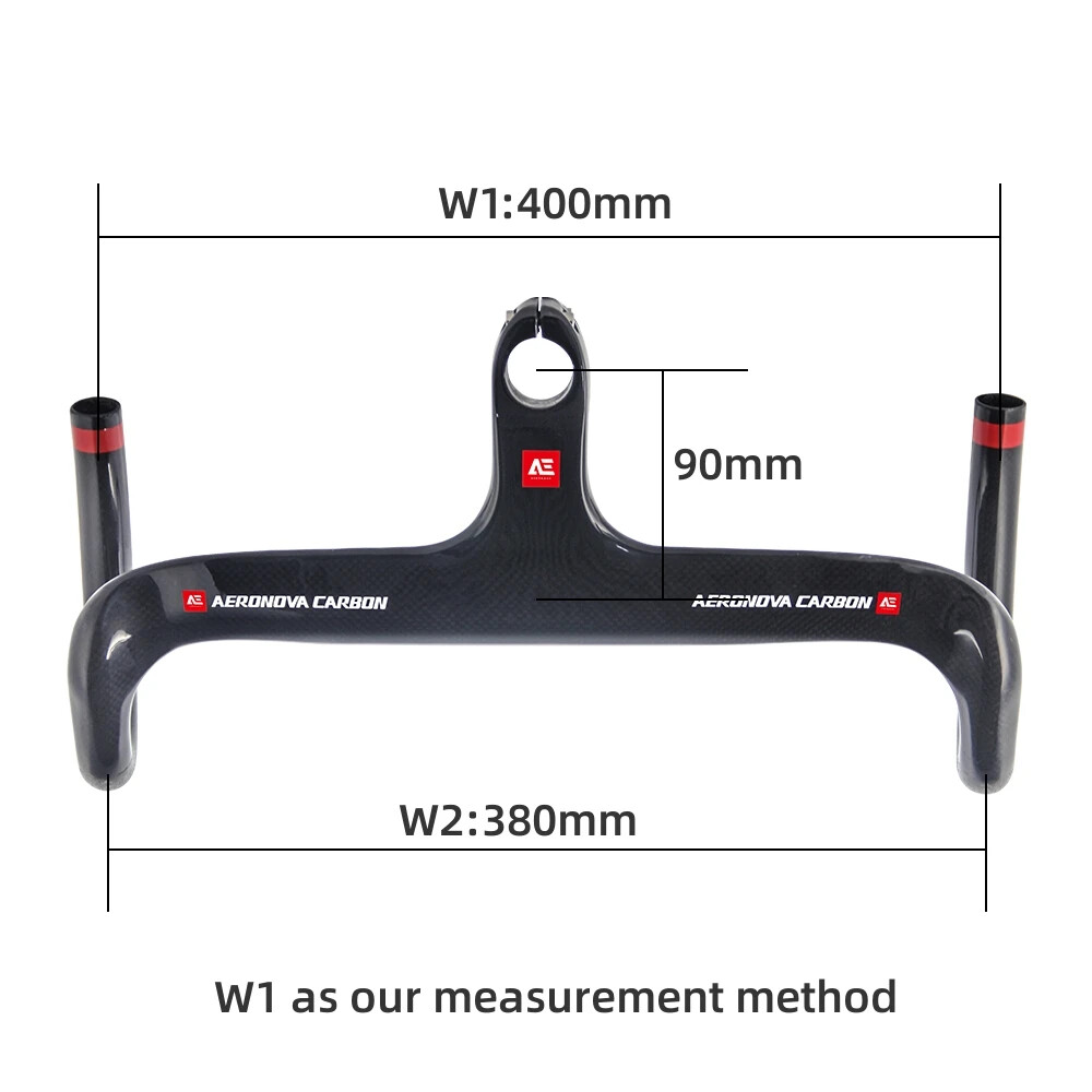 Carbon Road Bike Integrated Handlebar Stem 28.6mm Internal Routing Handlebar
