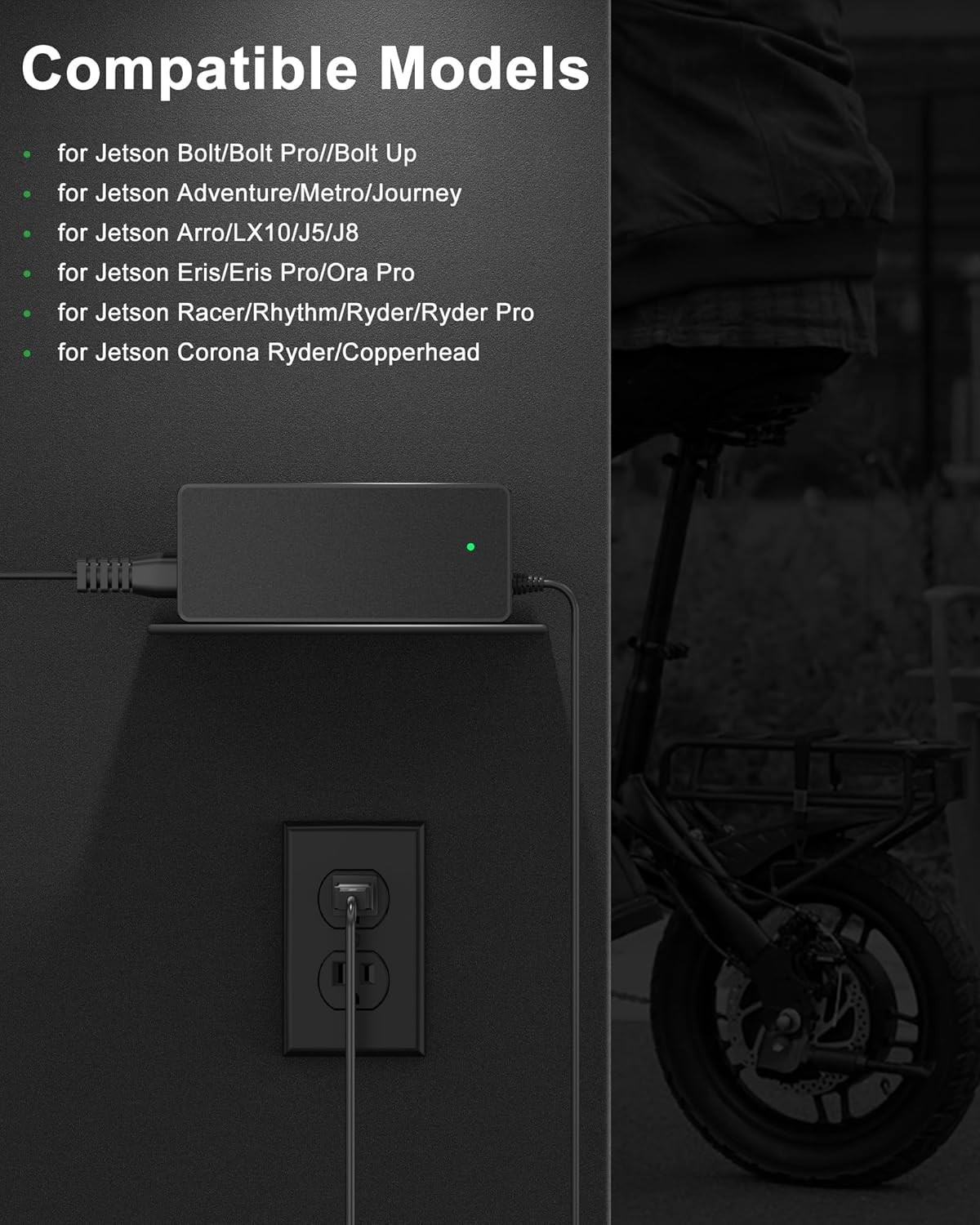 Replacement Charger for Jetson Electric Vehicles
