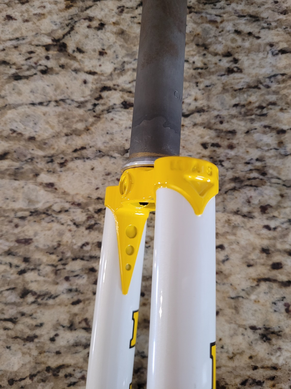Masi Gran Criterium Lugged Chromoly Fork 700c 1-1/8″ White & Yellow