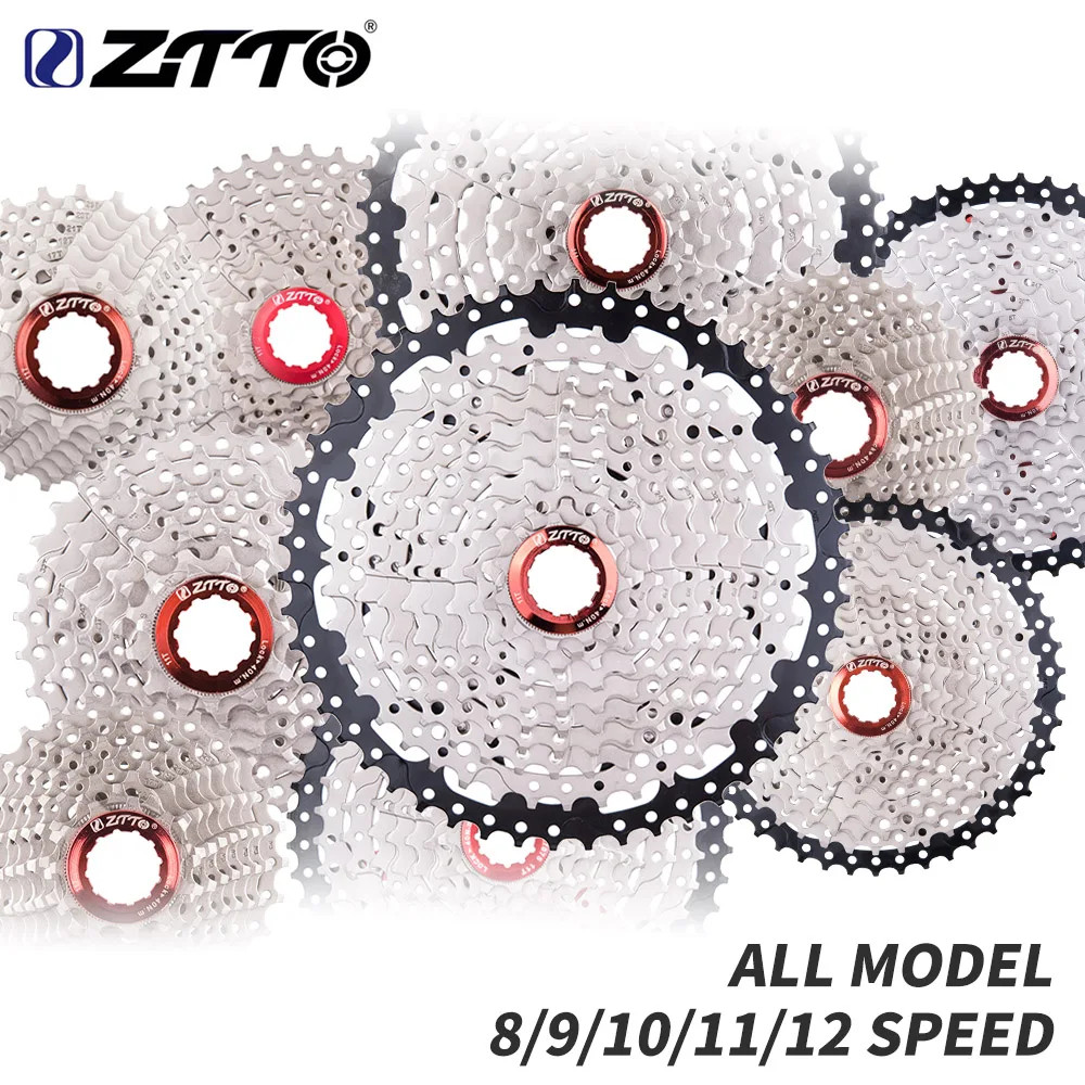 ZTTO Bike Cassette 8/9/10/11/12 Speed 11-25T to 11-50T MTB Road Freewheel