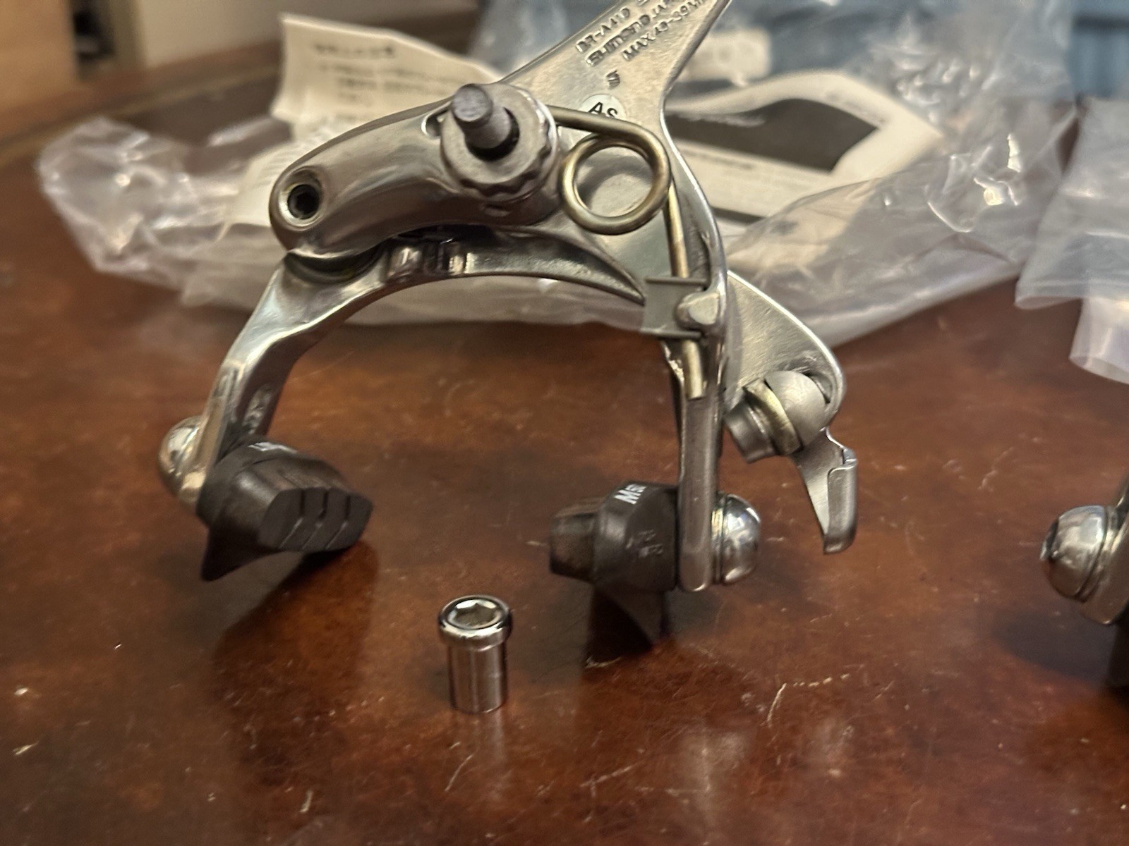 Shimano SLR Dual Pivot Caliper Brakes RSX BR-A410 39-49 Silver Front Rear NOS