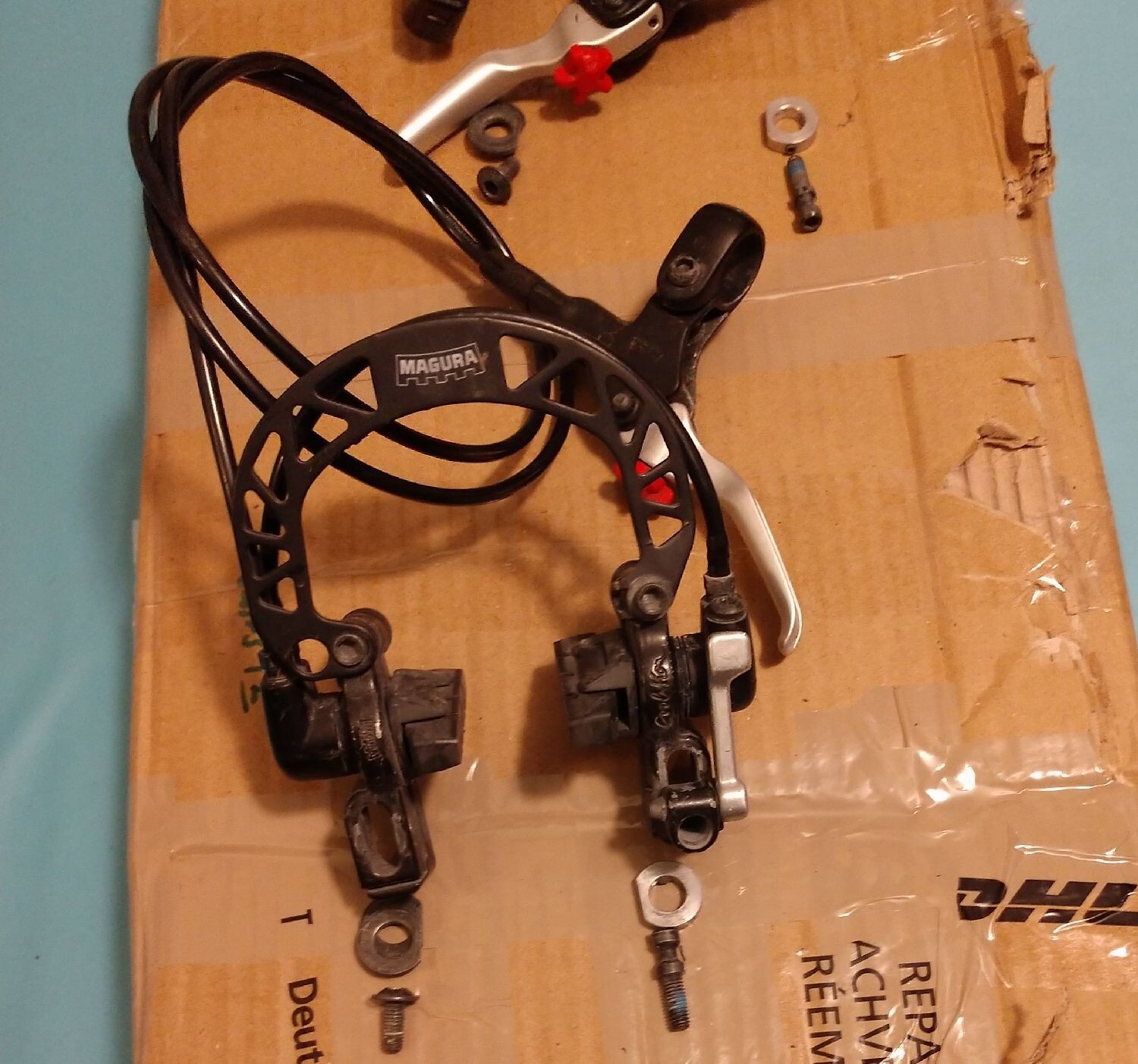 Magura HS33 Silver Black Set Hydraulic Rim Brake Complete Set Brakes