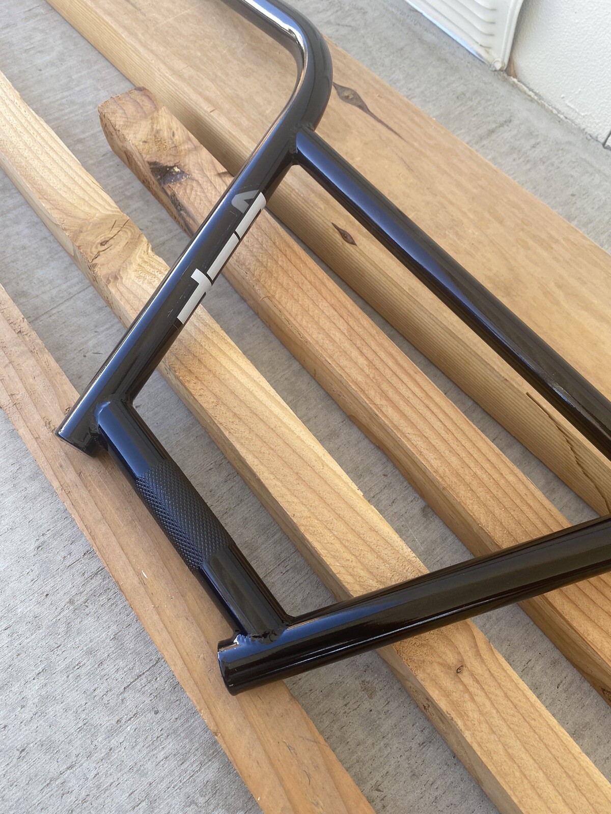 FIT BMX 4FIT HANDLEBAR BLACK RAW 4 PIECE CHROMOLY MADE IN USA