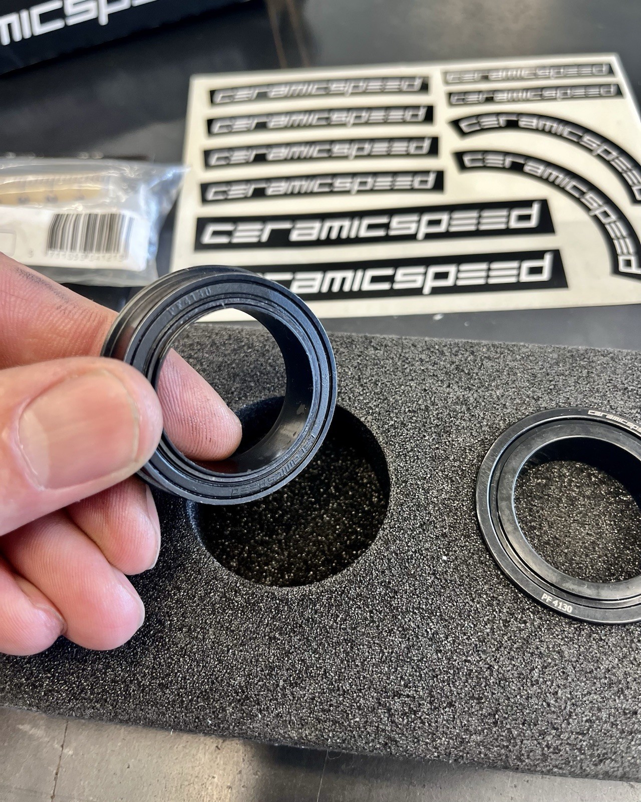 CeramicSpeed BB86 Bottom Bracket, 86mm SRAM DUB Spindle, Part # 106751