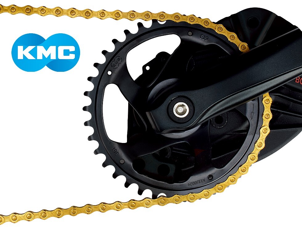 KMC e12 12S 12-Speed Turbo E-Bike Chain Ti-N Gold 130 Links NIB