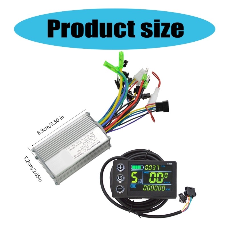 Scooter Brushless Motor Speed Controllers with LCD Display Panel 24V-48V