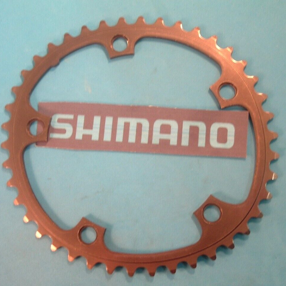 Shimano 600 42T Biopace LD NEW/NOS Chainring Oval- 6/7/8/9-Spd-130MM-Bronze ’87