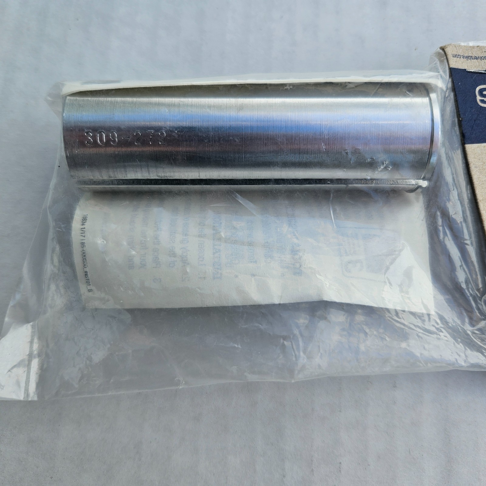 New Problem Solvers 3.7mm Seatpost Shim 27.2 to 30.9 Silver 27.2mm to 30.9mm