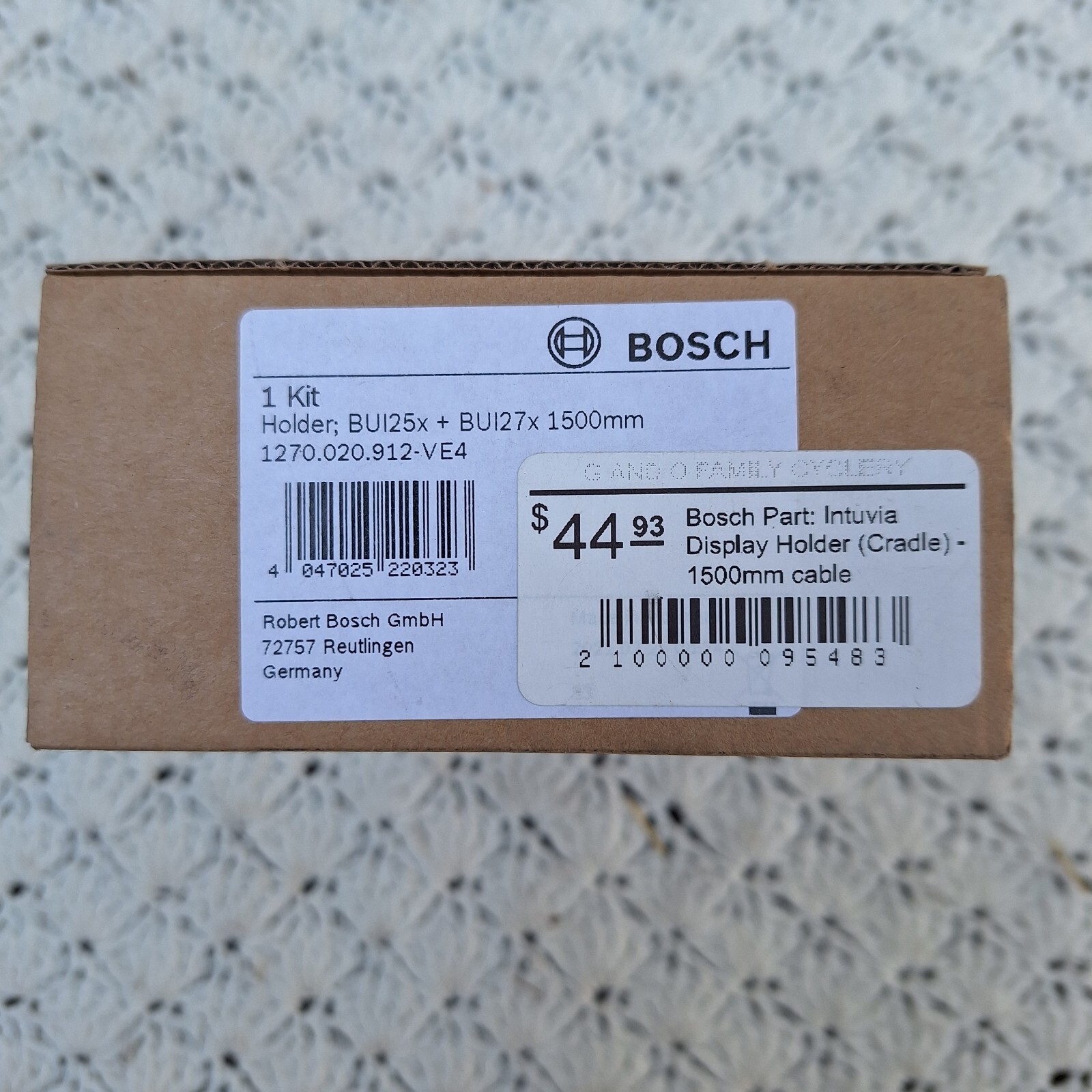NEW Bosch Intuvia Display Holder Cradle – 1500mm Cable