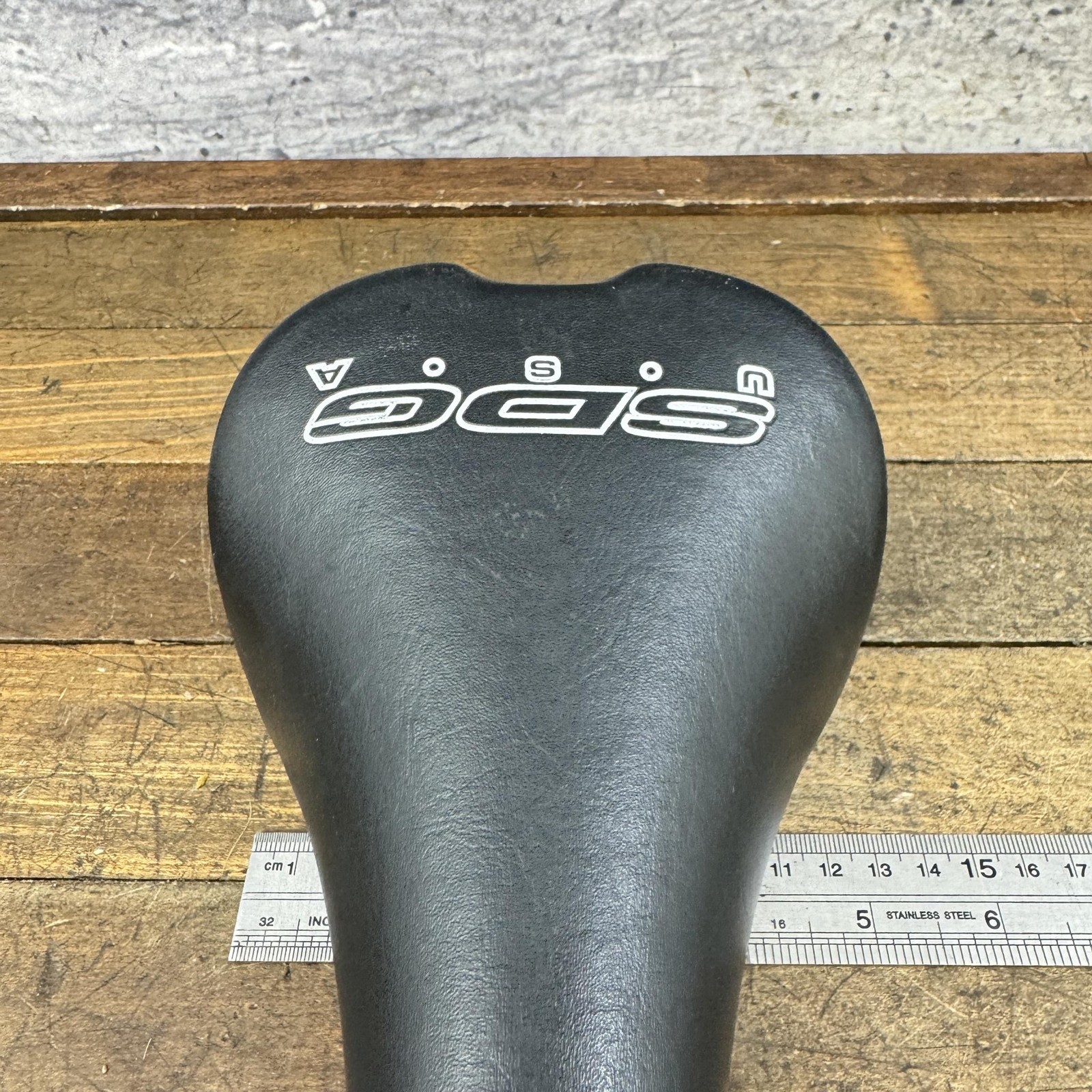 Vintage SDG Comp Seat BMX Racing Bicycle Saddle USA Black MTB Road Cut