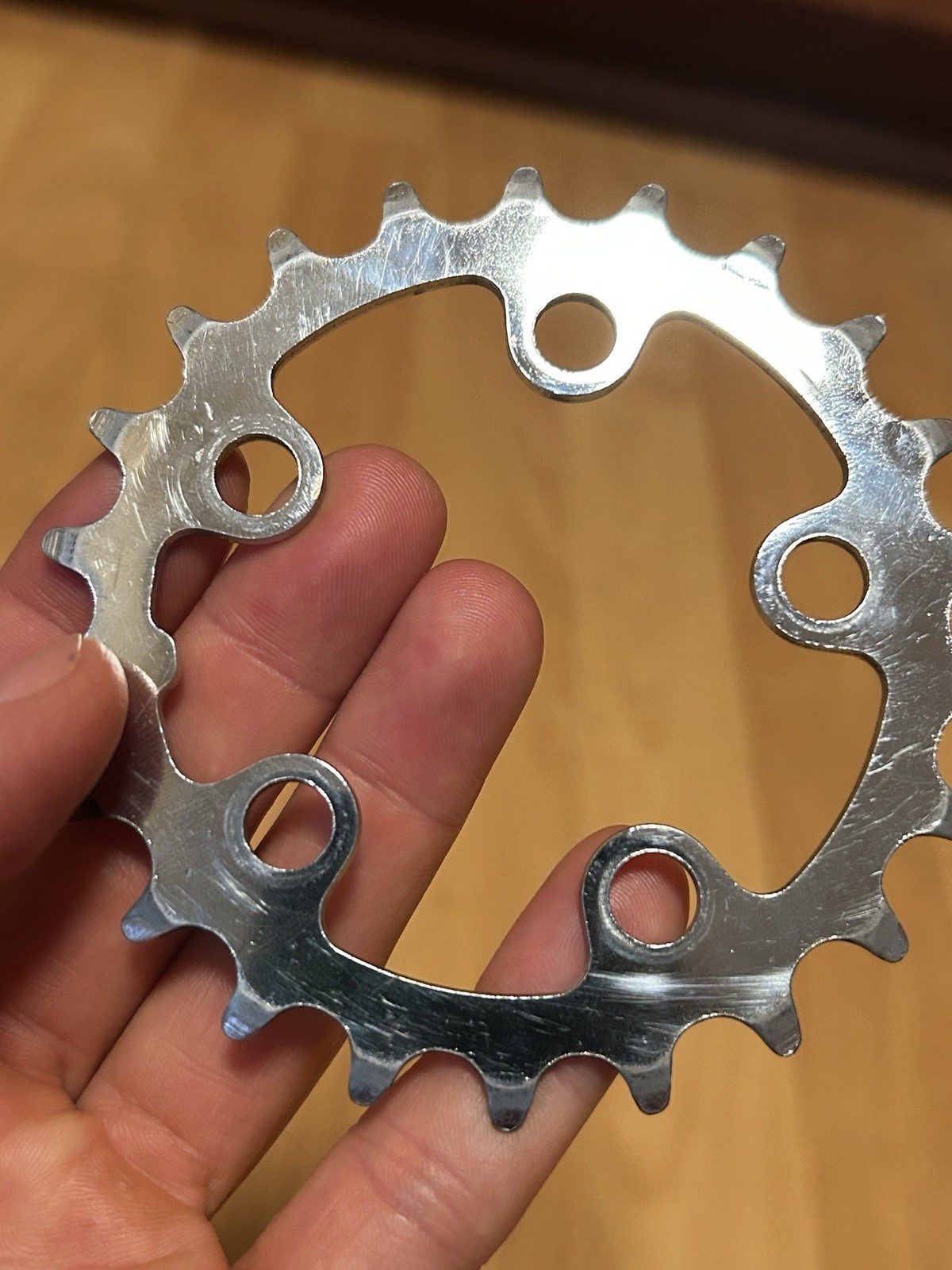 Shimano SG Chainring 22T SG J-22 Silver Chrome Steel Triple Inner 58 BCD 90s MTB