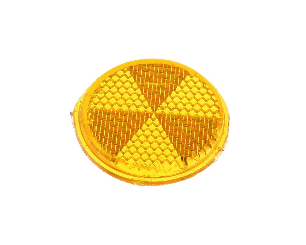 MIRROR REFLECTOR FOR DIAMOND, RECTANGLE, V CLASSIC MIRRORS 42MM IN AMBER/ORANGE.