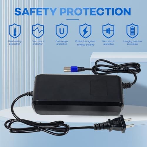 29.4V 5A Lithium Battery Charger 3-Pin XLR Connector for 24v/25.2v Li-ion