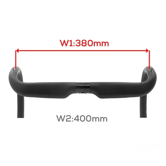 Road Bicycle Handlebar Carbon 360mm/380mm/400mm/420mm Fully Internal Routing