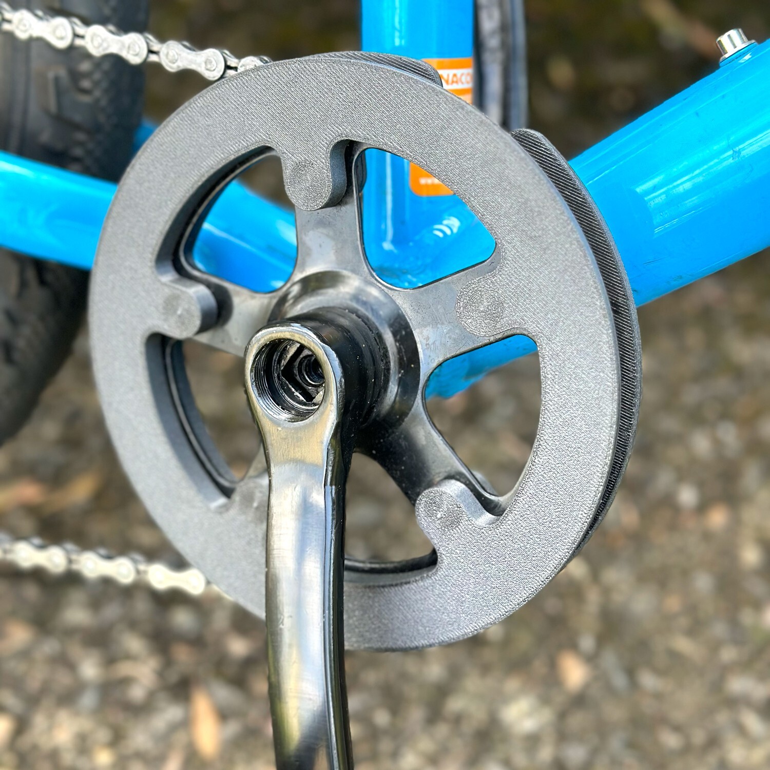 Crank wheel and chain cover guard for kids bike