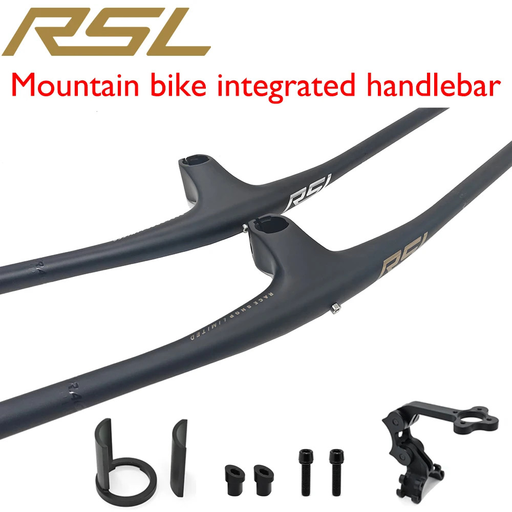 XC/AM/FR Mountain Bike Integrated Carbon Handlebar -13° Stem with Computer Mount