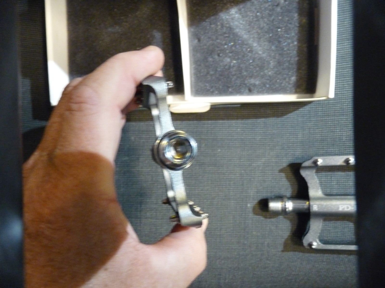 Bicycle Pedals – Aluminum – silver – Promend # PD-R41 (read)