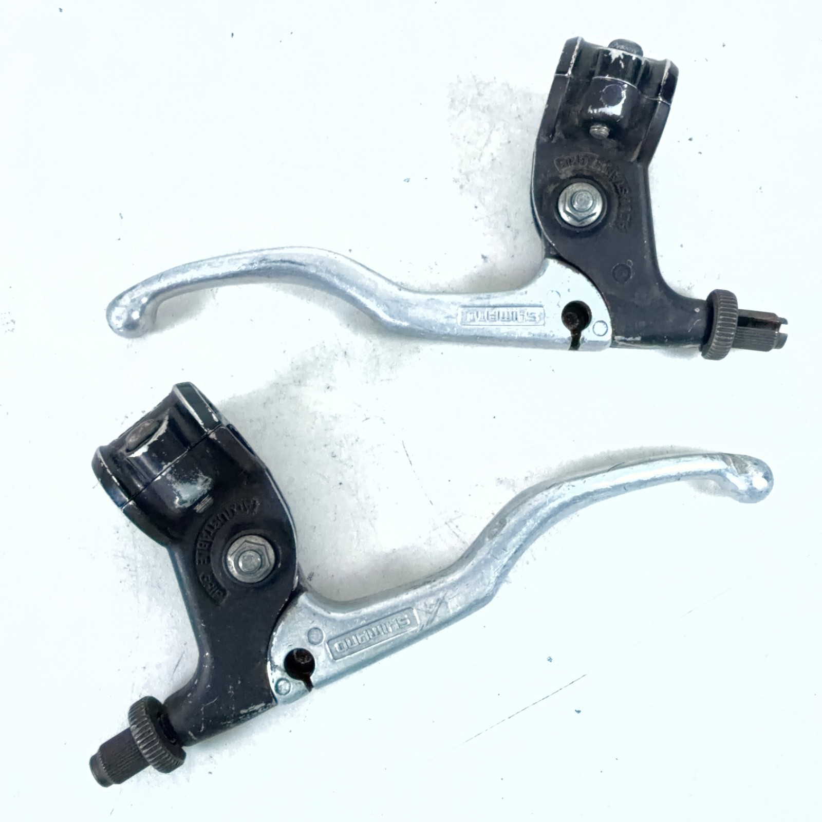 Shimano Vintage BL-AT50 L/R Brake Lever Set Japan 4-finger 22.2 mm BMX Style
