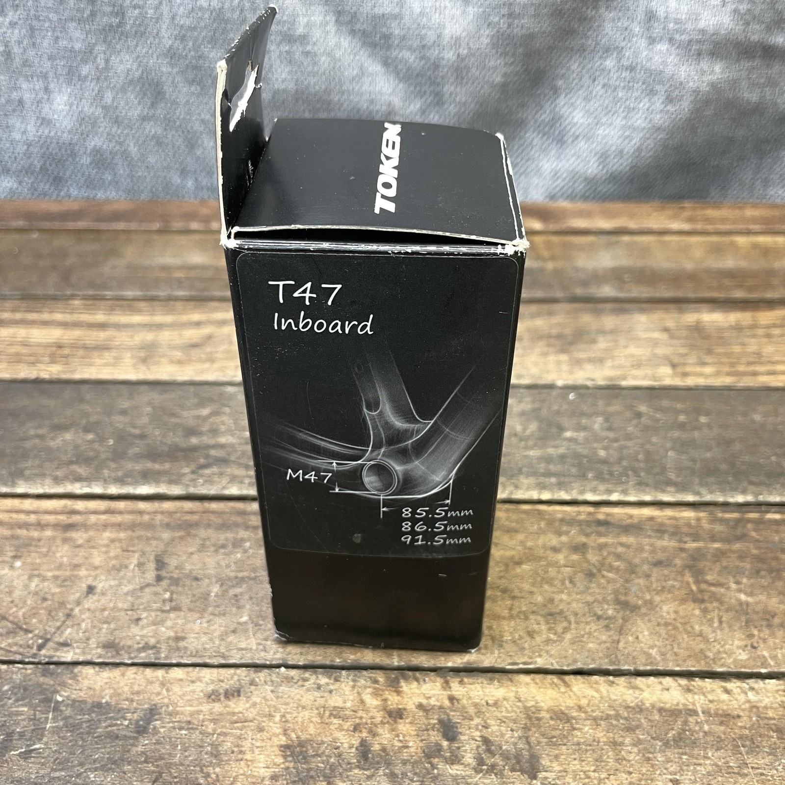 Token T47V386 Bottom Bracket T47 Inboard BB386 Ceramic Black Road Gravel