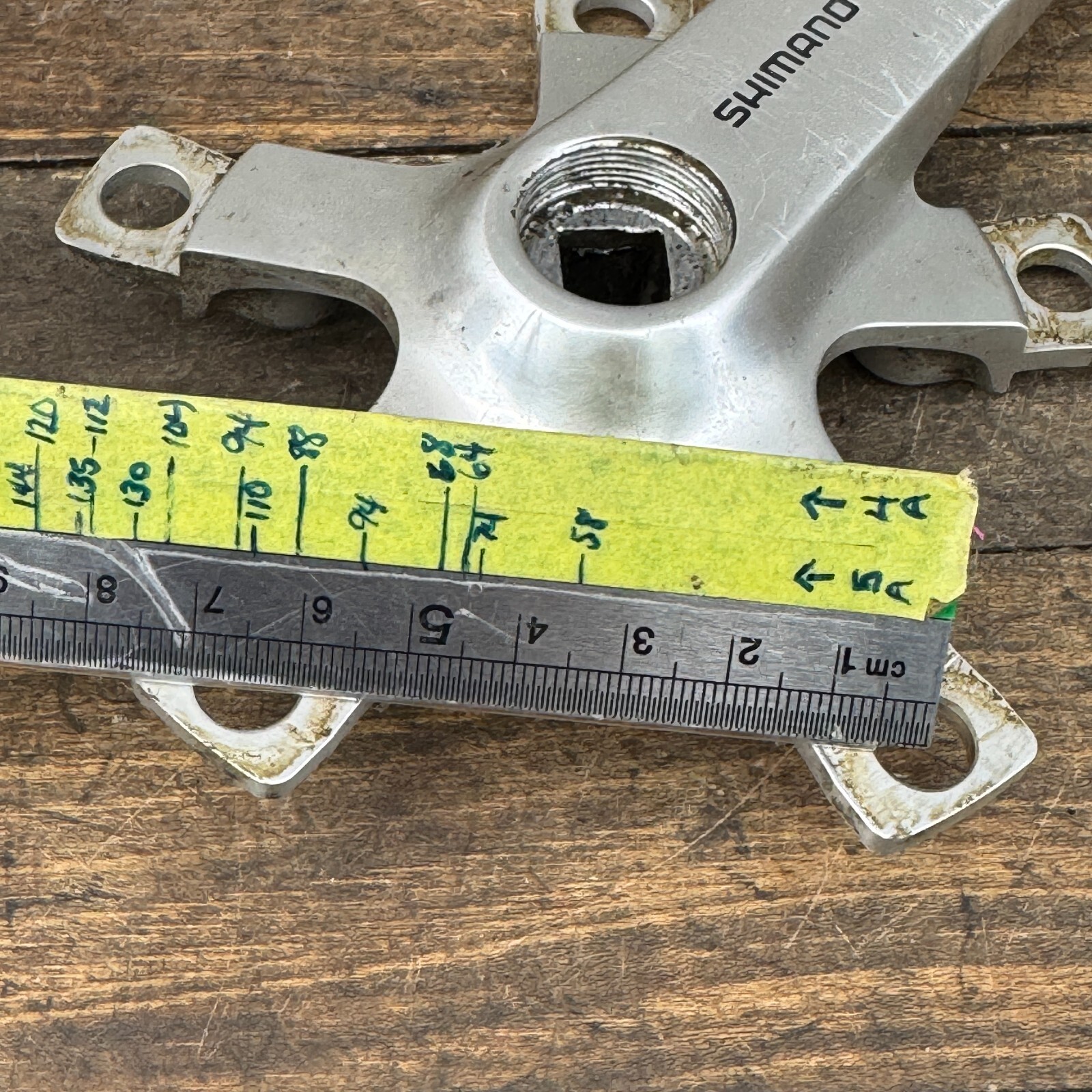 Vintage Shimano Crank Arm RIGHT 175 mm Deore XT FC-M730 Pantograph SG 90s MTB