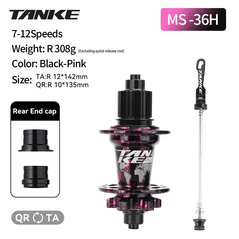 MTB 120 Click Hub 6 Bearing Bike Front Rear 32 36 Holes Disc Brake QR Bicycle Ma