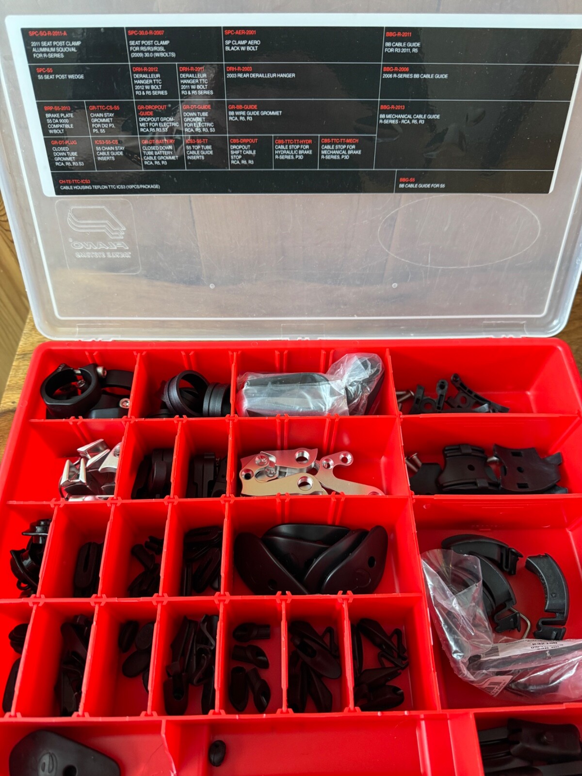 CERVELO Various Parts – RCA, R5, R3, S3 Cable Guides, Stops, Grommets, Clamps
