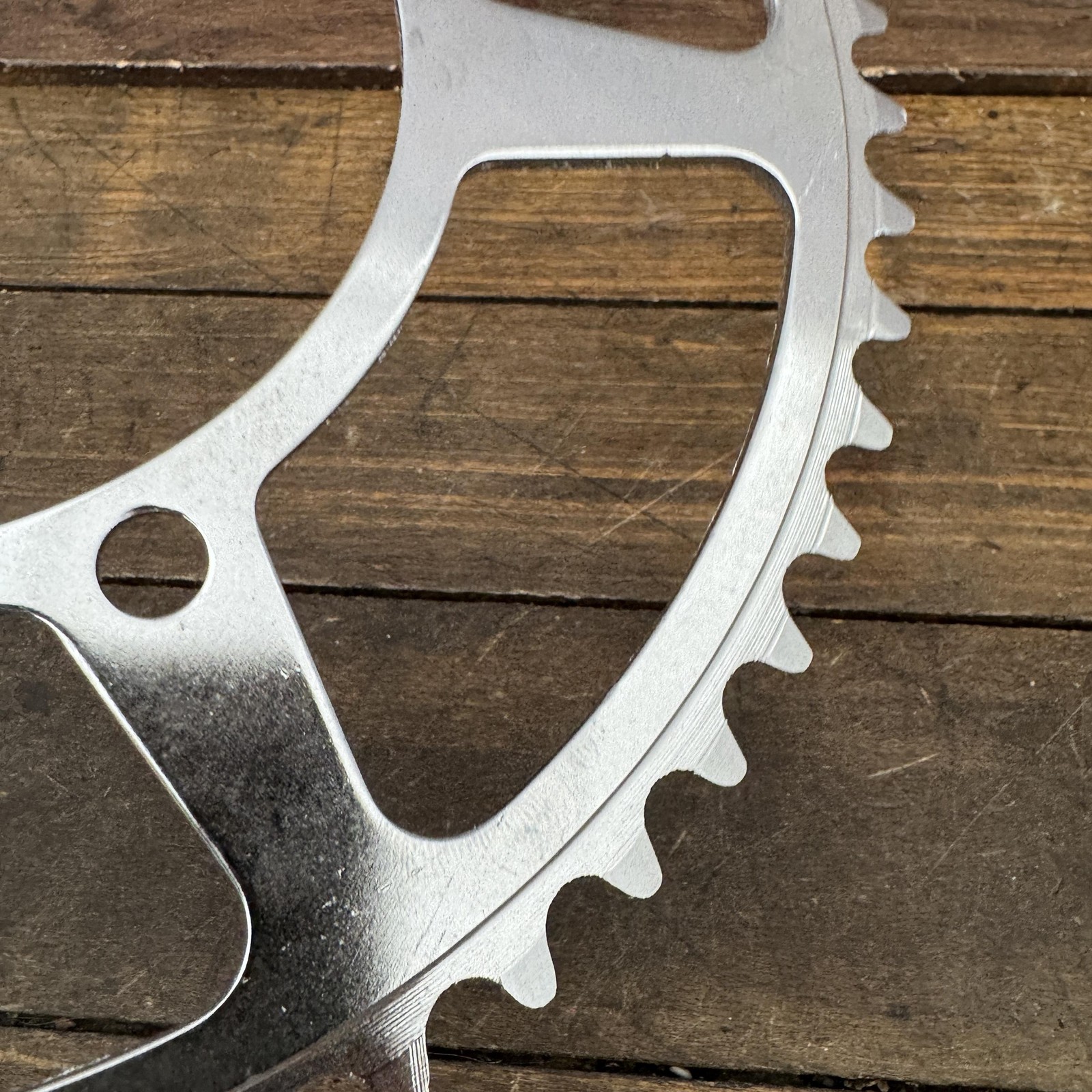 Vintage Specialites Nervar 52T Chainring 3-Bolt 116 BCD Steel Made in France