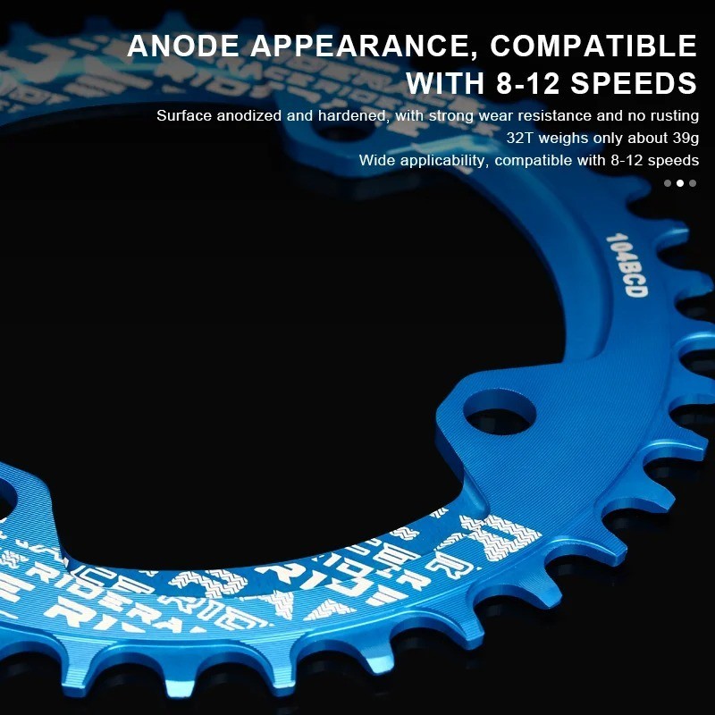 104BCD Narrow Wide Bike Chainring 32T 34T 36T 38T MTB Single Chainwheel – USA