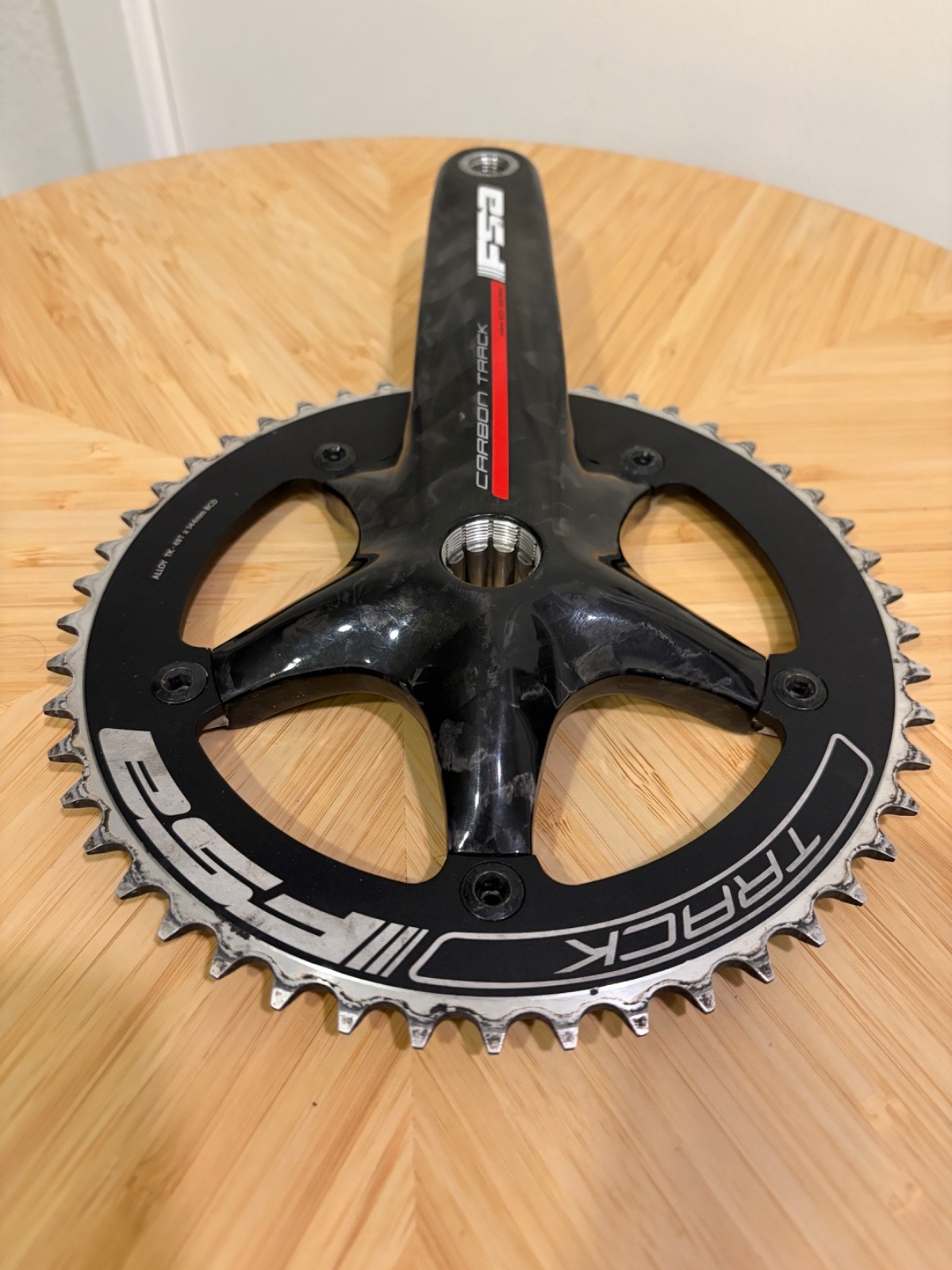 FSA Carbon Track Crankset 175mm 48T 144 BCD ISIS Fixed Gear Single Speed