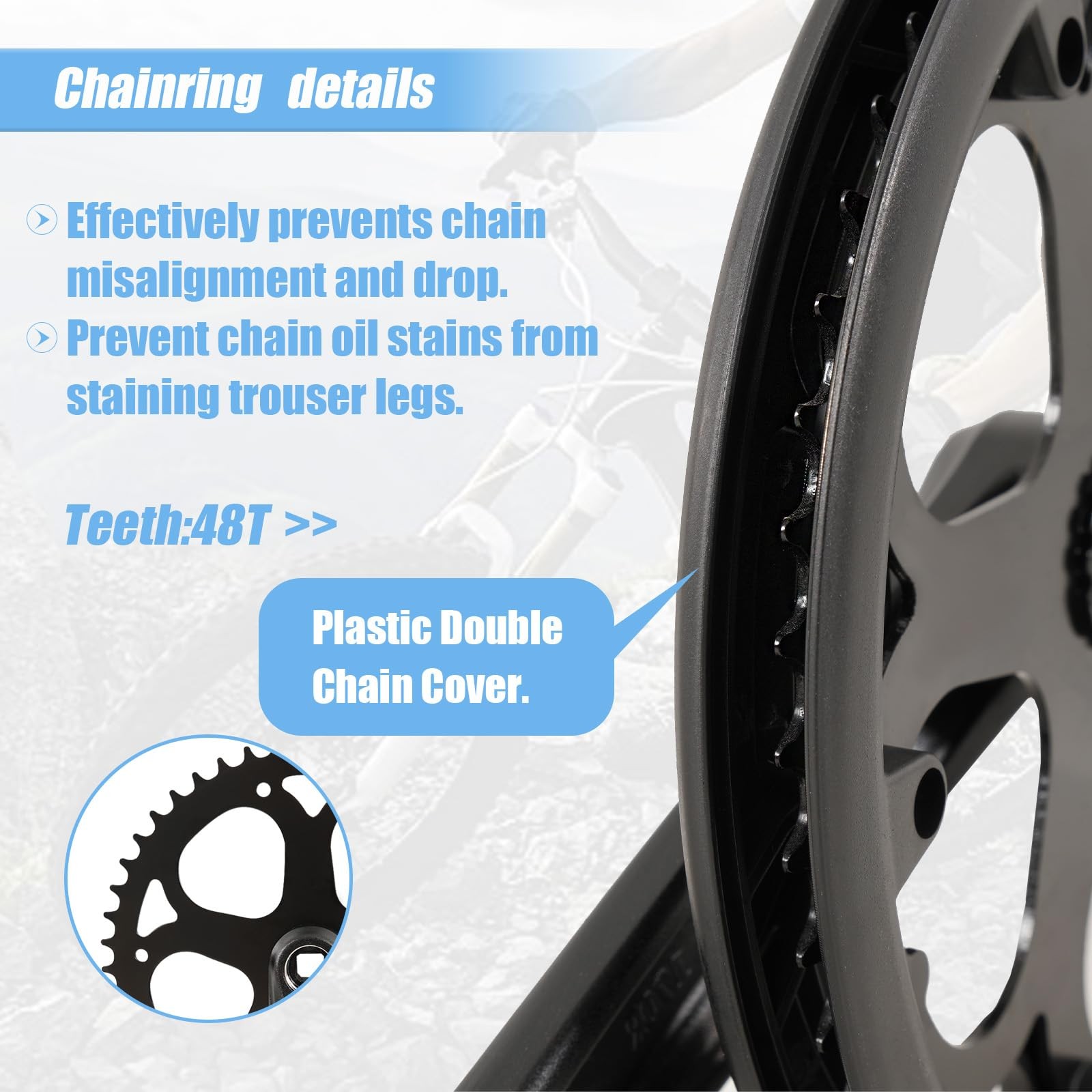 CMTOTWO Ebike Crankset 48T