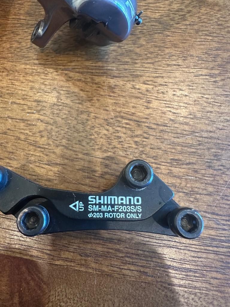 Shimano XTR BR-M965 Disc Brake Calipers + Fork & Frame Adapters No Rotors