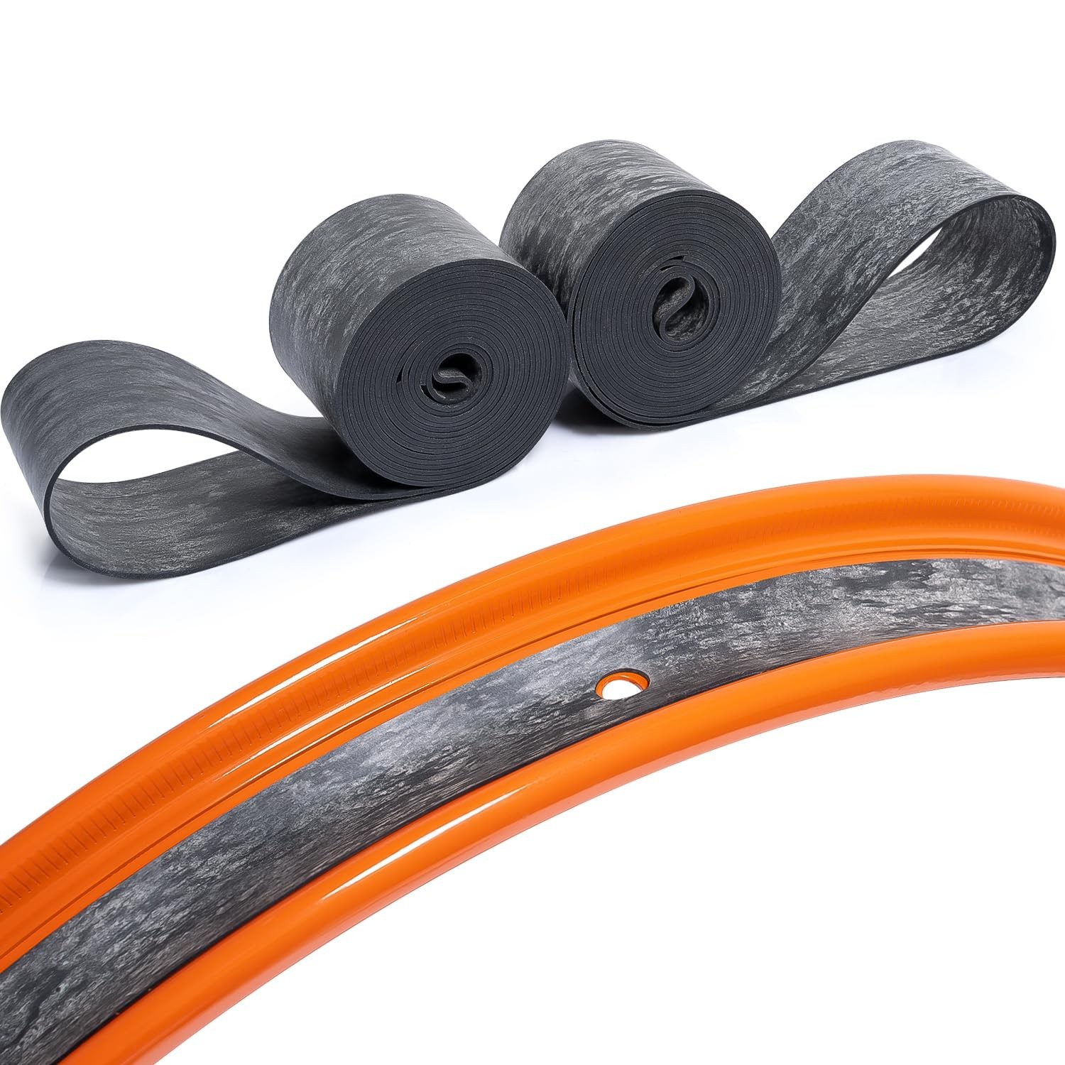 2 Pcs Black Motorcycle Rim Strips Bands 19 x 1 Inch