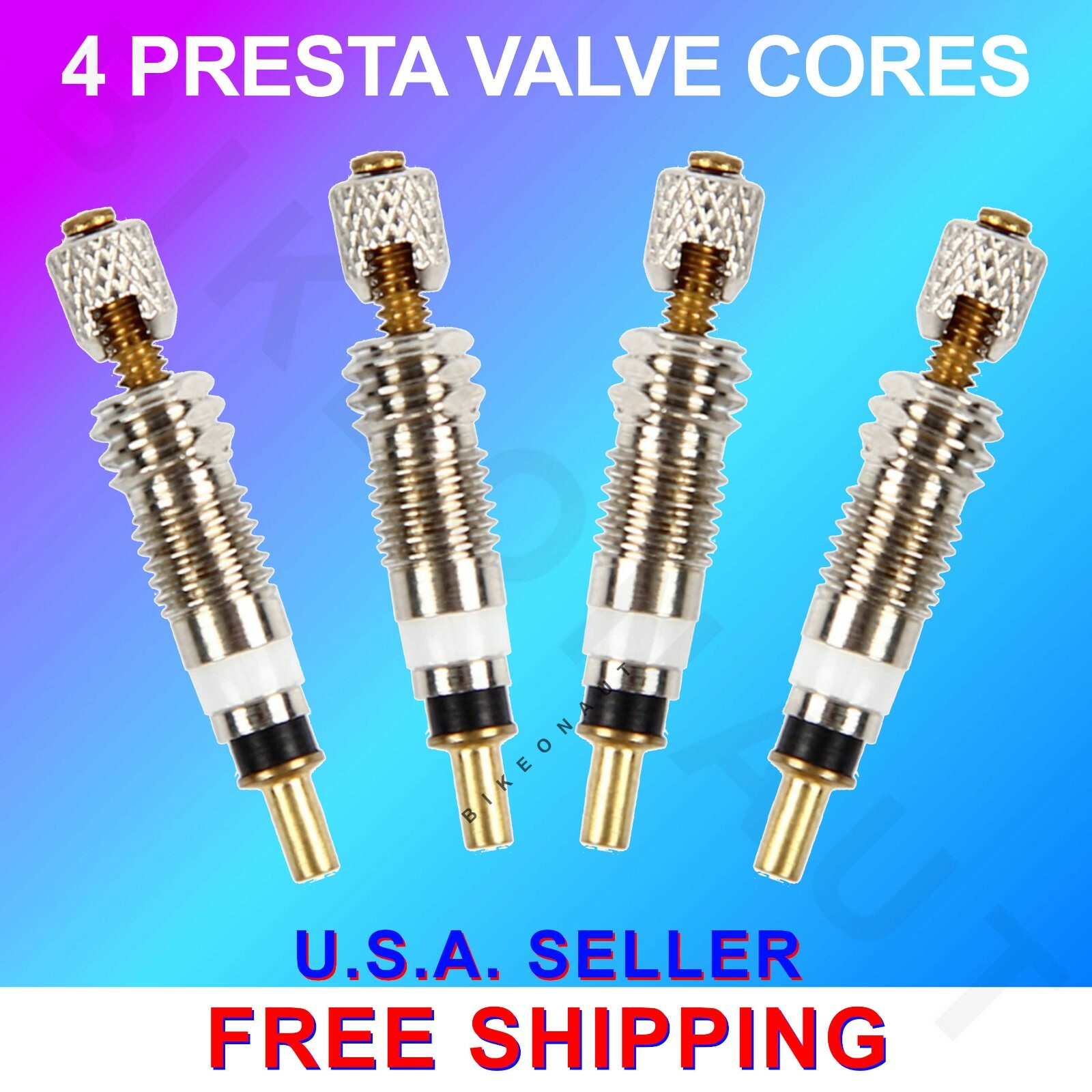 4PC Presta Valve Core for Bikes Road MTB Hybrid Universal Removable USA Seller